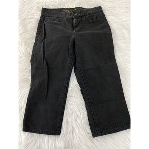 Lauren Jeans Co Ralph Lauren petites black cropped pants size 2P